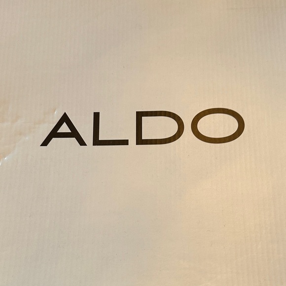 Women’s Aldo Beige Snakeskin Open-Toe Heels in Tan and Black Size 7 - Picture 5 of 6